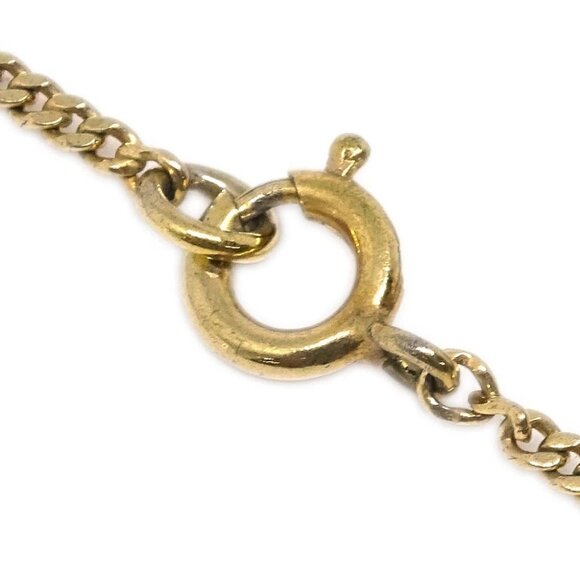 Christian Dior Necklace Pendant Gold Rhinestone 165047 - Picture 4 of 4